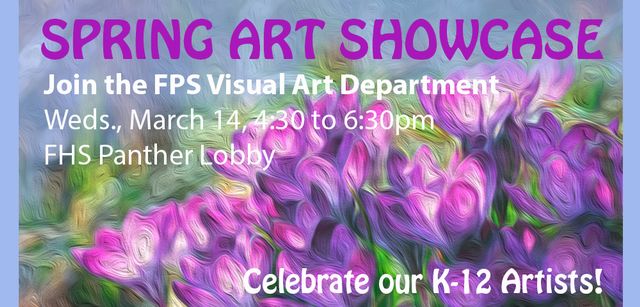 Spring Art Showcase Flyer