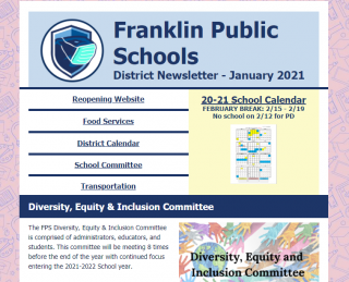 January 2021 District Newsletter
