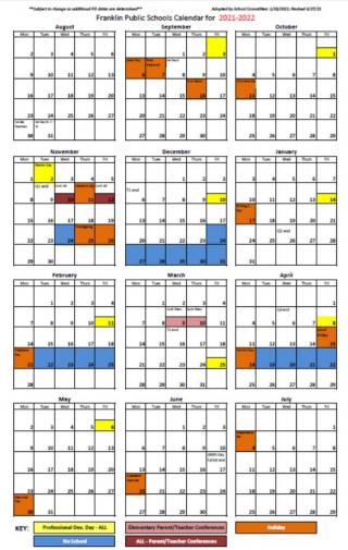 2021-22 Calendar