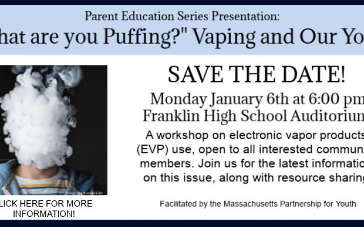 Vaping and Our Youth Event