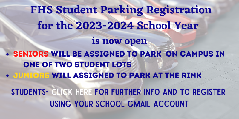 Student Parking Registration is now open